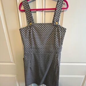 Tory Burch Navy and Cream Geometric Dress